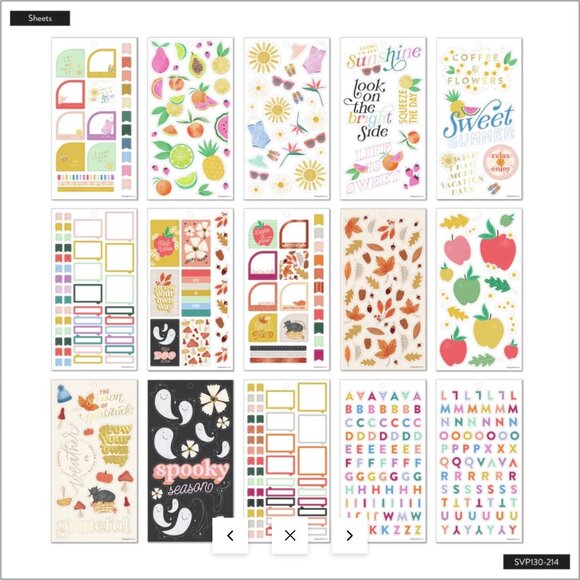 NWT Happy Planner (5) Sticker Books Bundle Seasonal Holiday Tile Emojis Budget - Picture 7 of 11
